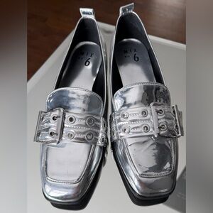 Mix No. 6 Shiny Silver Women's Flats